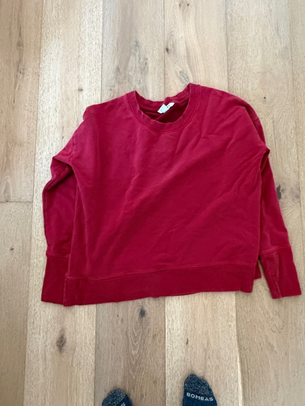 Women's Red Crewneck Sweater